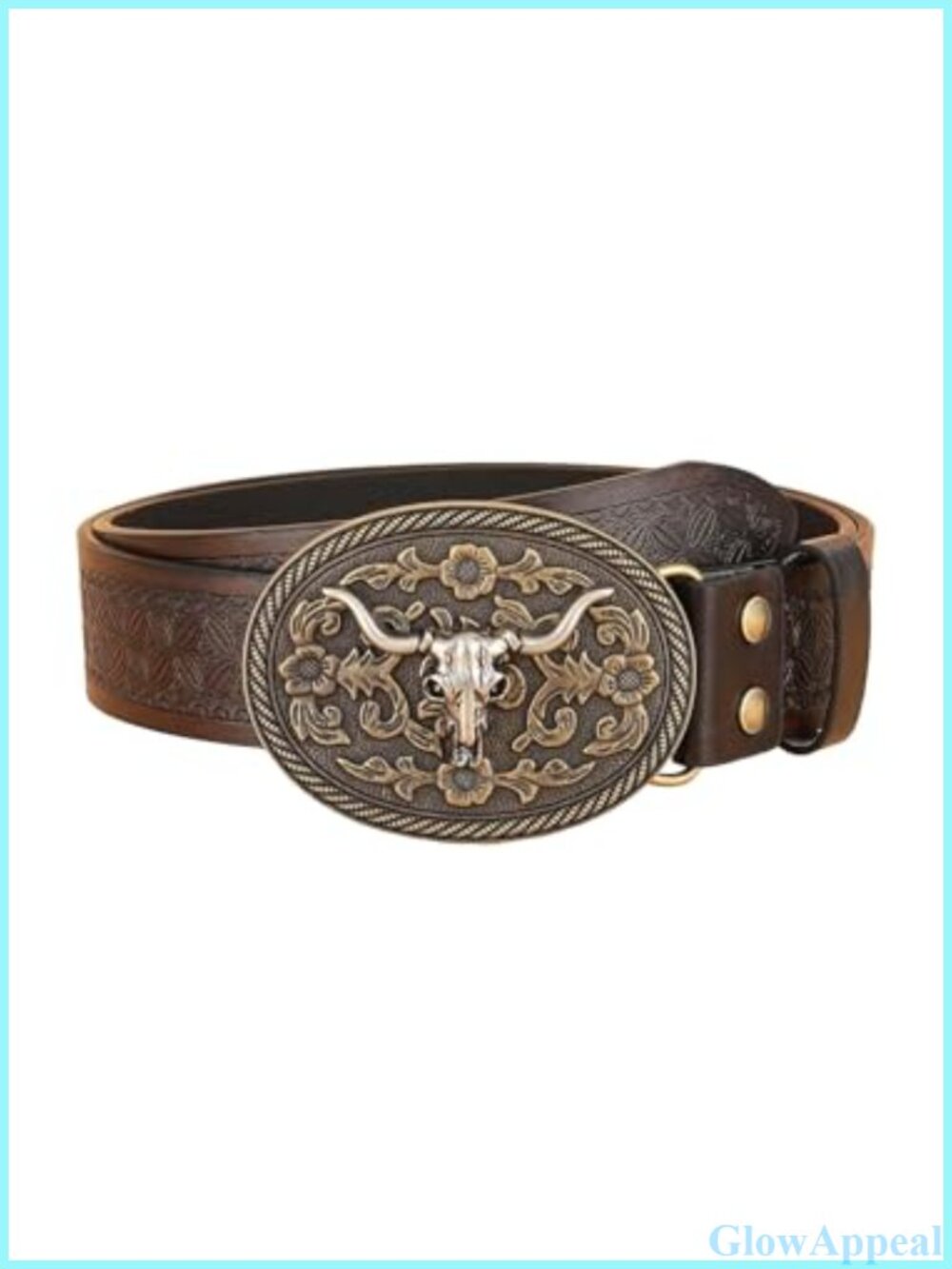 Western Cowgirl PU Leather Belt Metal Buckle Country Concert Outfit